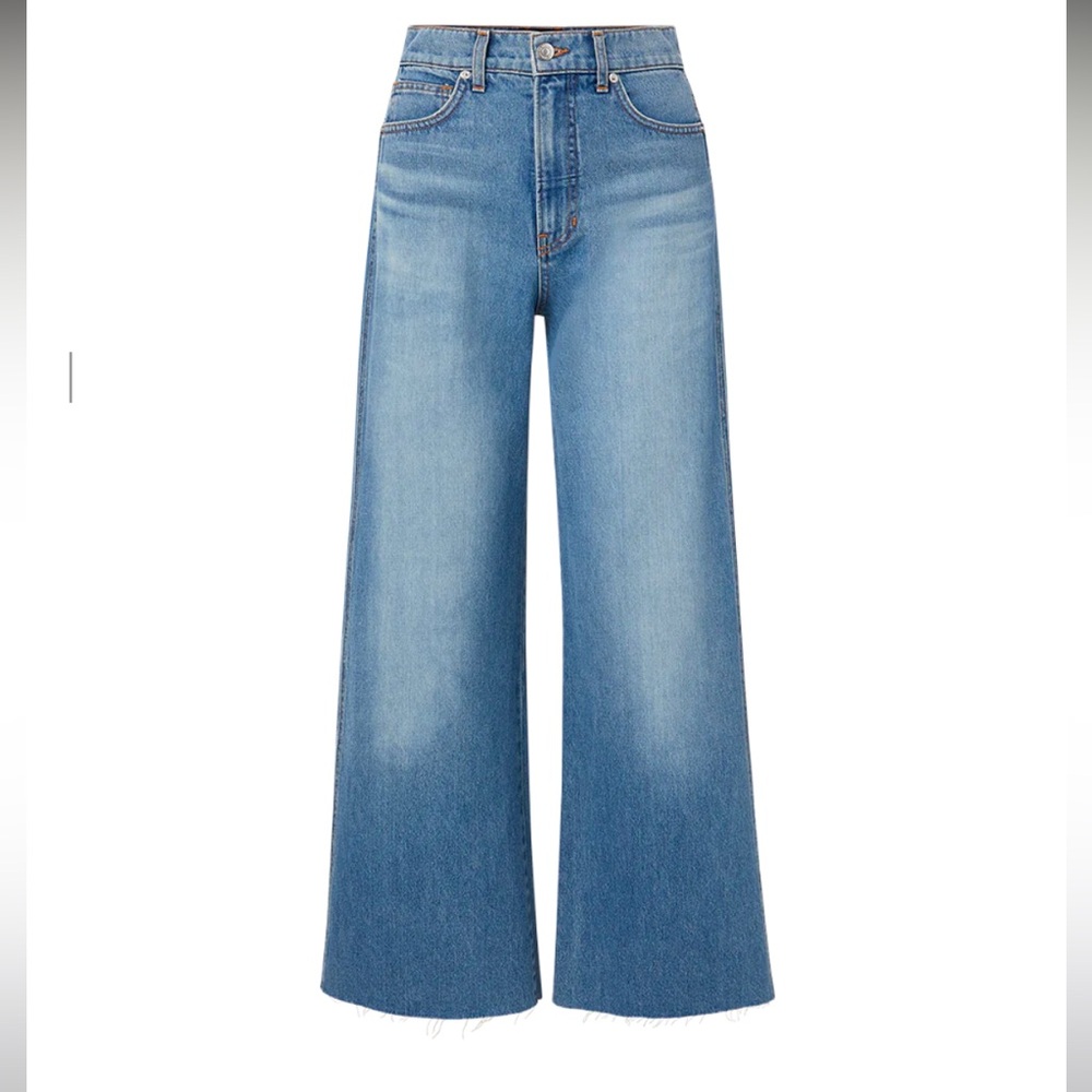 Veronica Beard Taylor Cropped Wide-Leg Jean